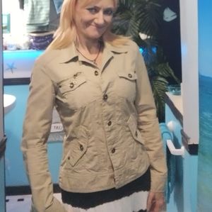 Like new! khaki jean jacket